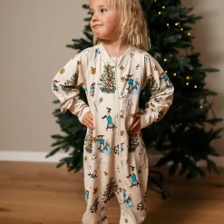 Barn Geggamoja Pyjamas Heldräkt<Pyjamas Pippi Långstrump - Julpyjamas