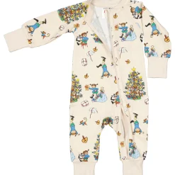 Barn Geggamoja Pyjamas Heldräkt<Pyjamas Pippi Långstrump - Julpyjamas