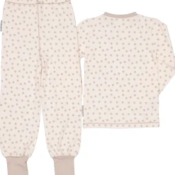 Barn Geggamoja Pyjamas Tvådelad|Bambukläder<Pyjamas tvådelad Bambu Beige Klöver