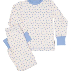 Barn Geggamoja Pyjamas Tvådelad|Bambukläder<Pyjamas tvådelad Bambu Blå Klöver