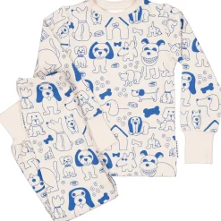 Barn Geggamoja Pyjamas Tvådelad|Bambukläder<Pyjamas tvådelad Bambu Dogs