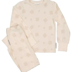 Barn Geggamoja Pyjamas Tvådelad|Bambukläder<Pyjamas tvådelad Bambu Klöver Beige