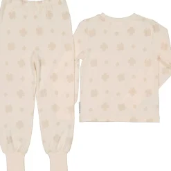 Barn Geggamoja Pyjamas Tvådelad|Bambukläder<Pyjamas tvådelad Bambu Klöver Beige