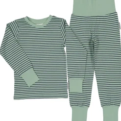 Barn Geggamoja Pyjamas Tvådelad<Pyjamas tvådelad Grön/Navy