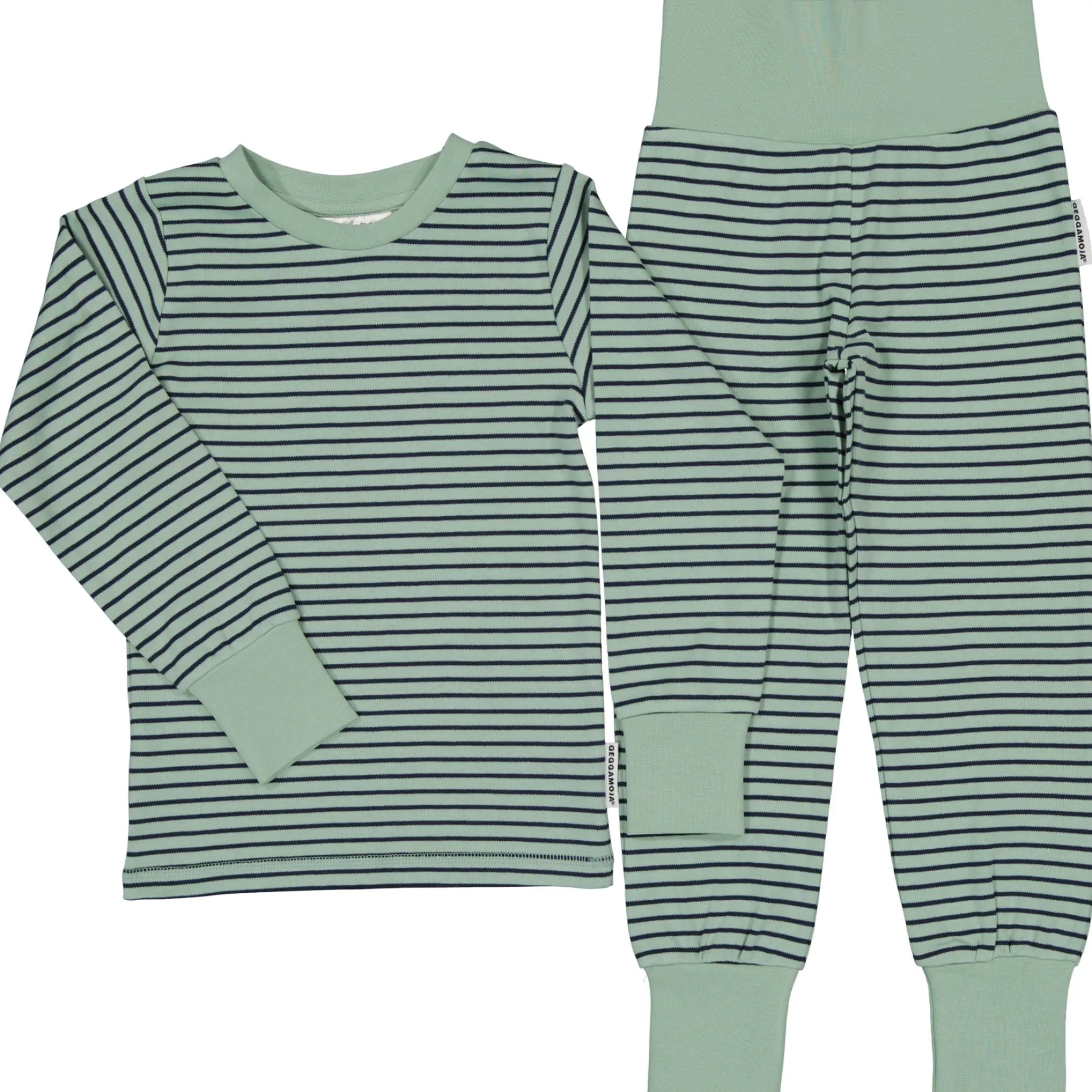 Barn Geggamoja Pyjamas Tvådelad<Pyjamas tvådelad Grön/Navy
