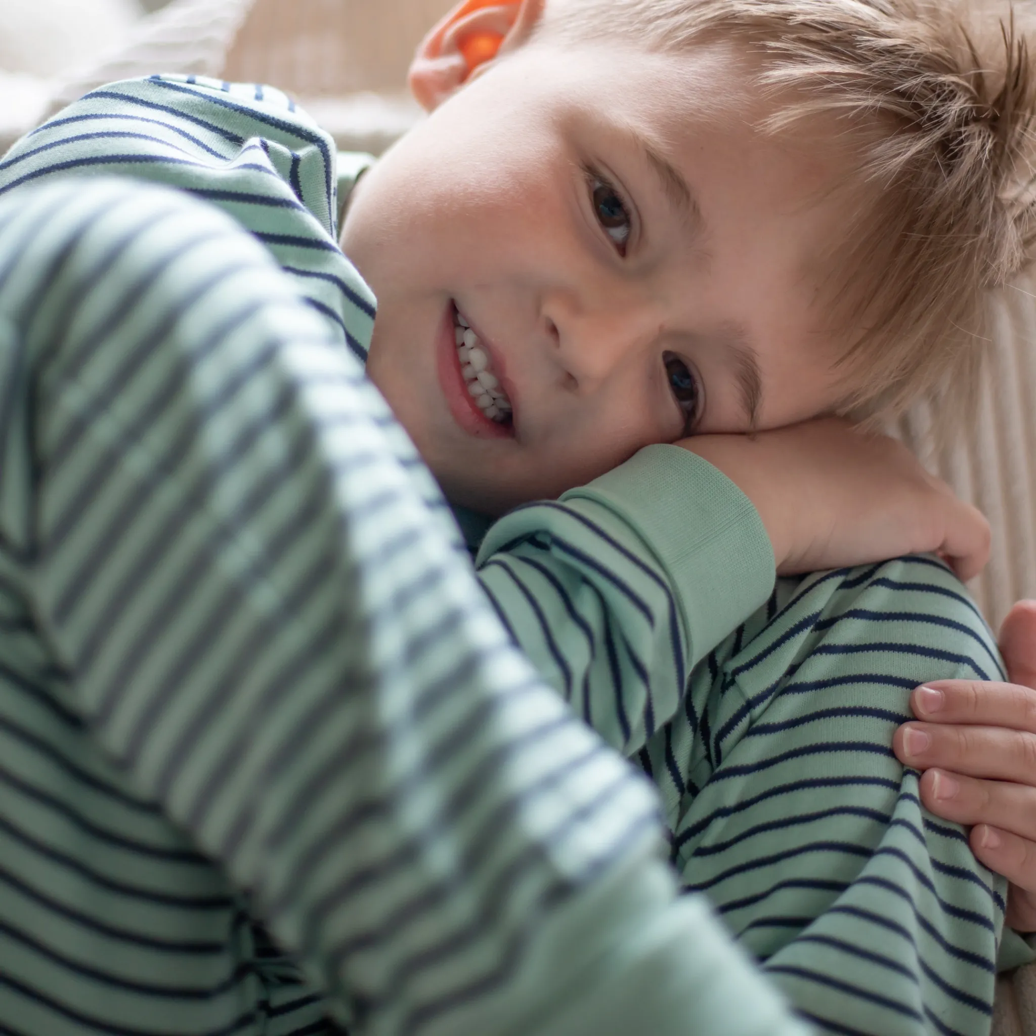 Barn Geggamoja Pyjamas Tvådelad<Pyjamas tvådelad Grön/Navy