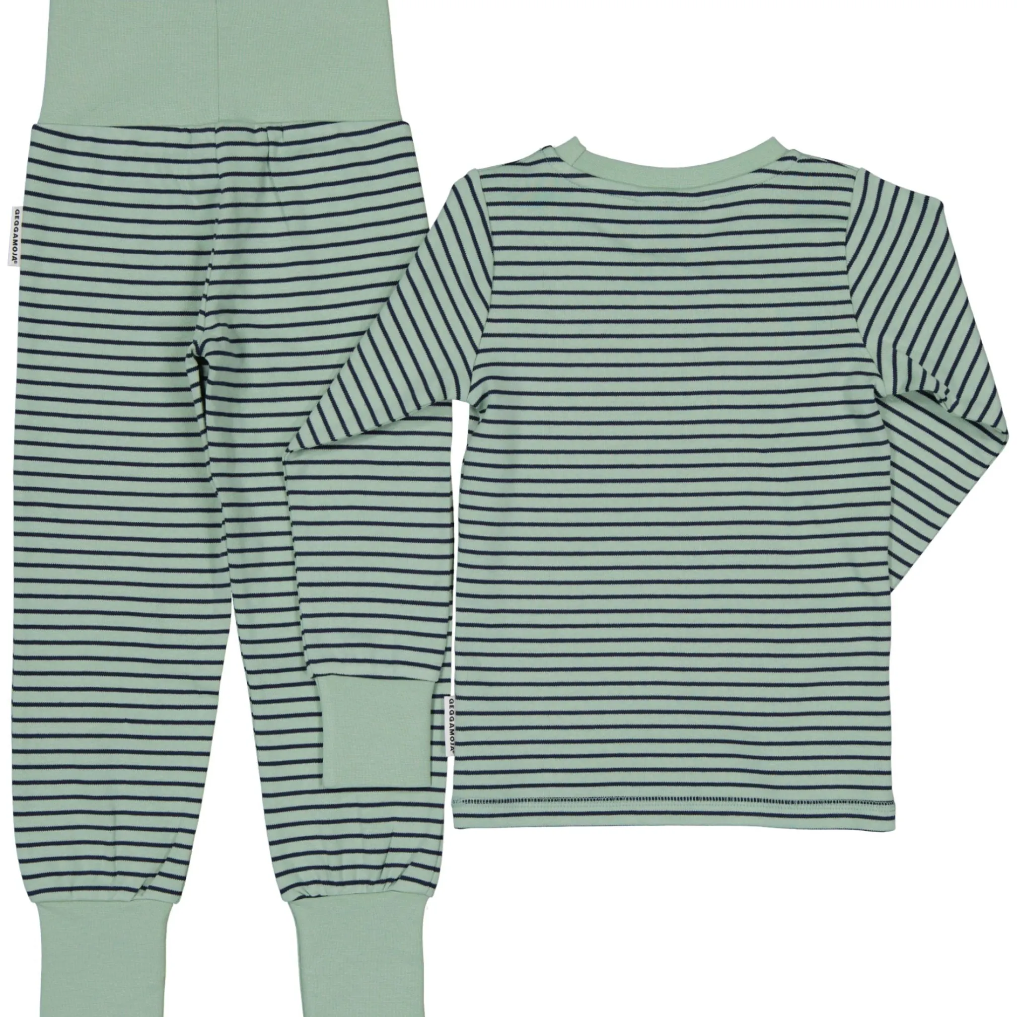 Barn Geggamoja Pyjamas Tvådelad<Pyjamas tvådelad Grön/Navy