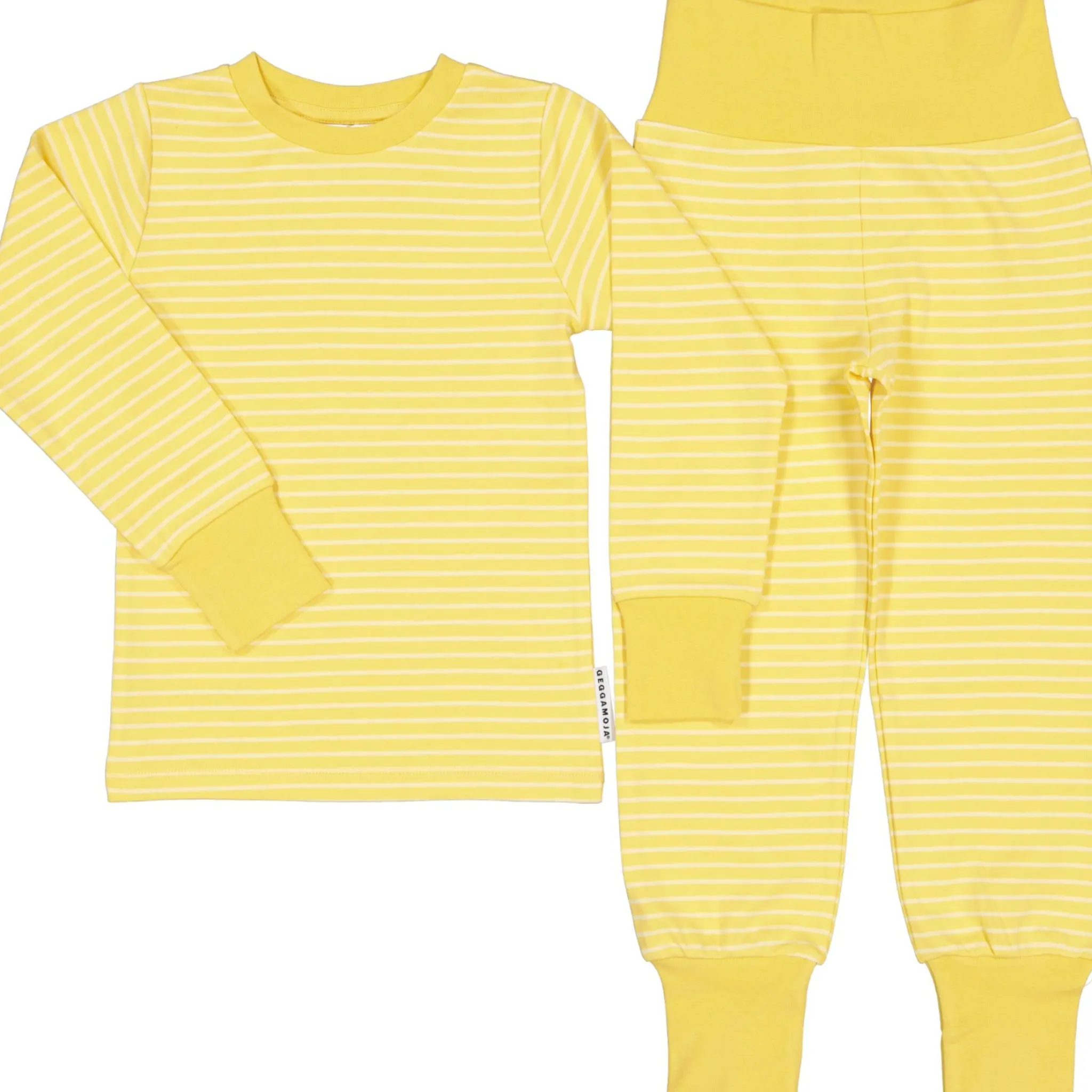 Barn Geggamoja Pyjamas Tvådelad<Pyjamas tvådelad Gul