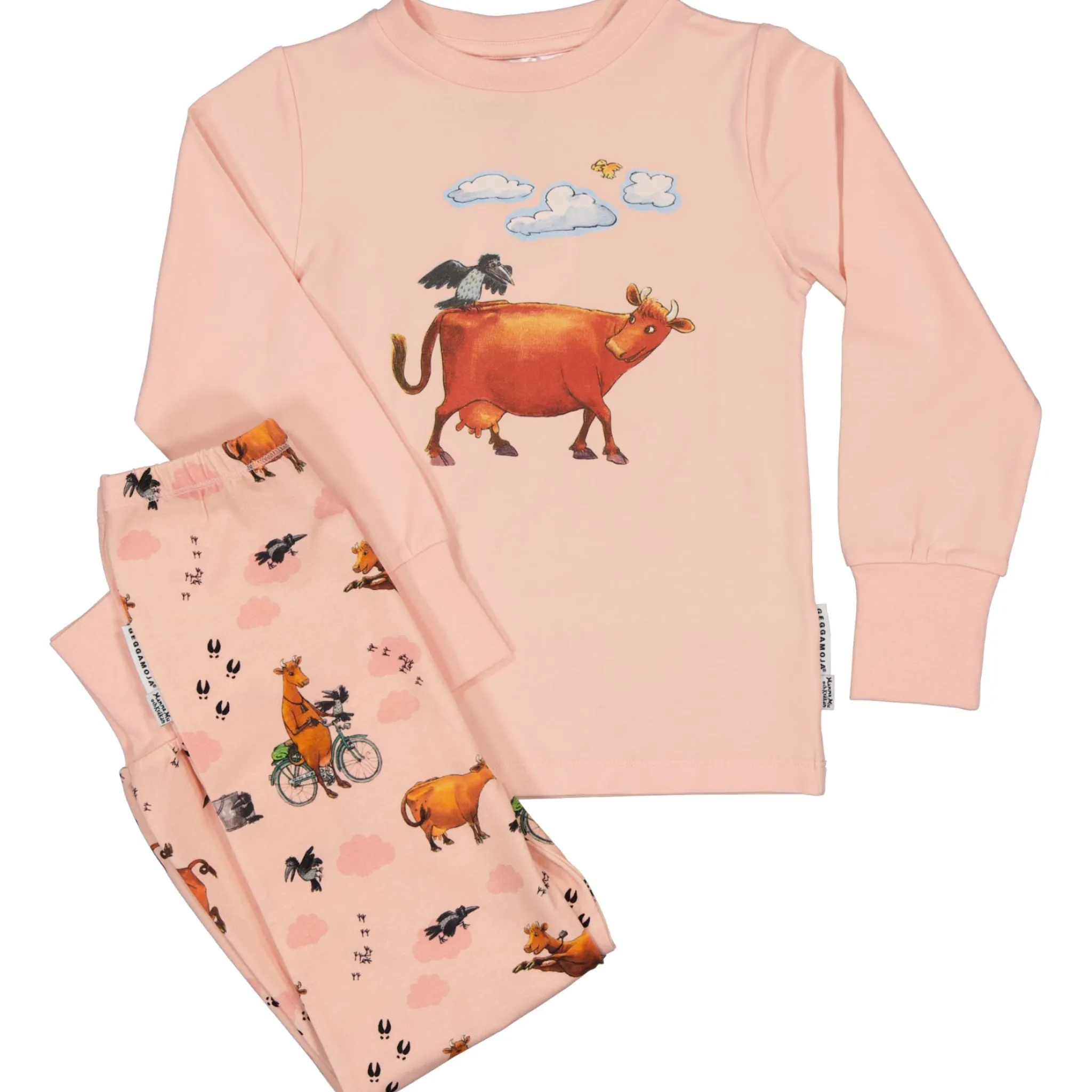 Barn Geggamoja Pyjamas Tvådelad<Pyjamas Tvådelad Mamma Mu och Kråkan Rosa