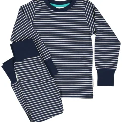 Barn Geggamoja Pyjamas Tvådelad<Pyjamas tvådelad Navy/Beige