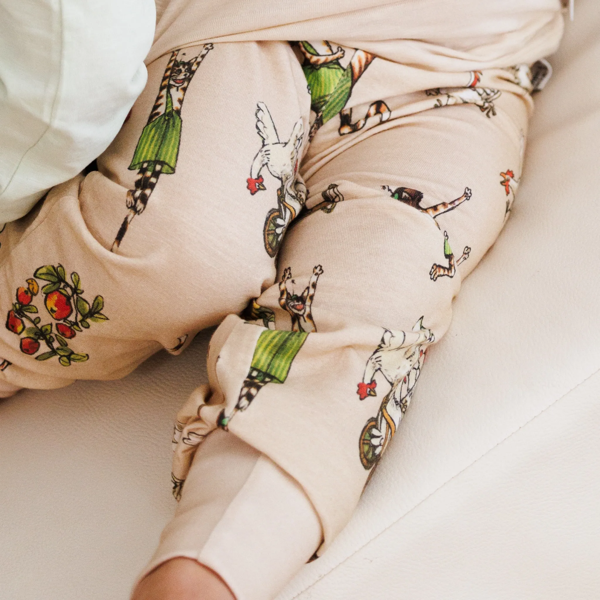 Barn Geggamoja Pyjamas Tvådelad<Pyjamas tvådelad Pettson och Findus Beige