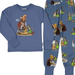 Barn Geggamoja Pyjamas Tvådelad<Pyjamas tvådelad Pettson och Findus Blå
