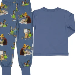 Barn Geggamoja Pyjamas Tvådelad<Pyjamas tvådelad Pettson och Findus Blå