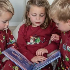 Barn Geggamoja Pyjamas Tvådelad<Pyjamas tvådelad Pettson och Findus Röd - Julpyjamas