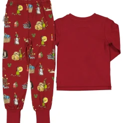 Barn Geggamoja Pyjamas Tvådelad<Pyjamas tvådelad Pettson och Findus Röd - Julpyjamas