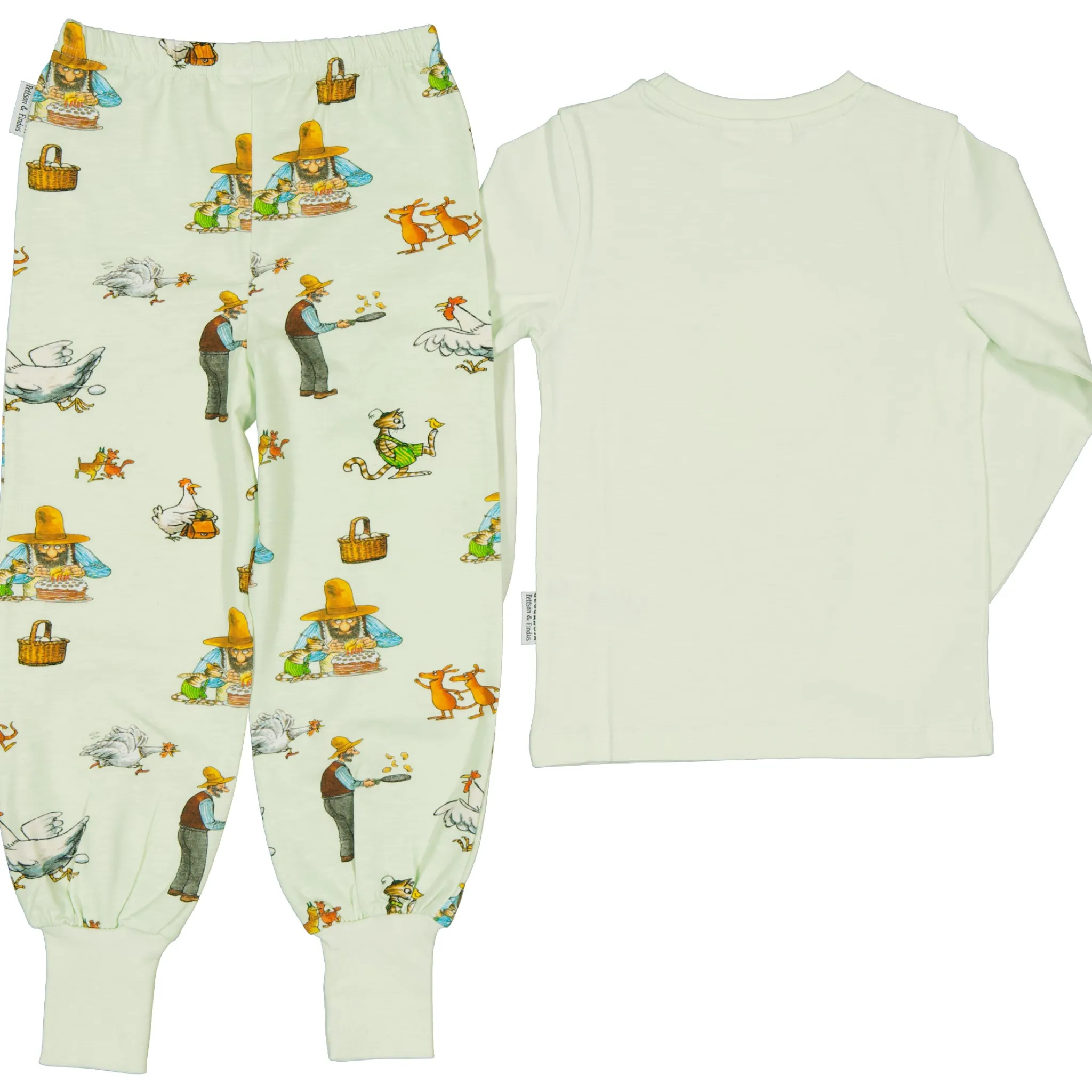 Barn Geggamoja Pyjamas Tvådelad<Pyjamas tvådelad Pettson och Findus Grön