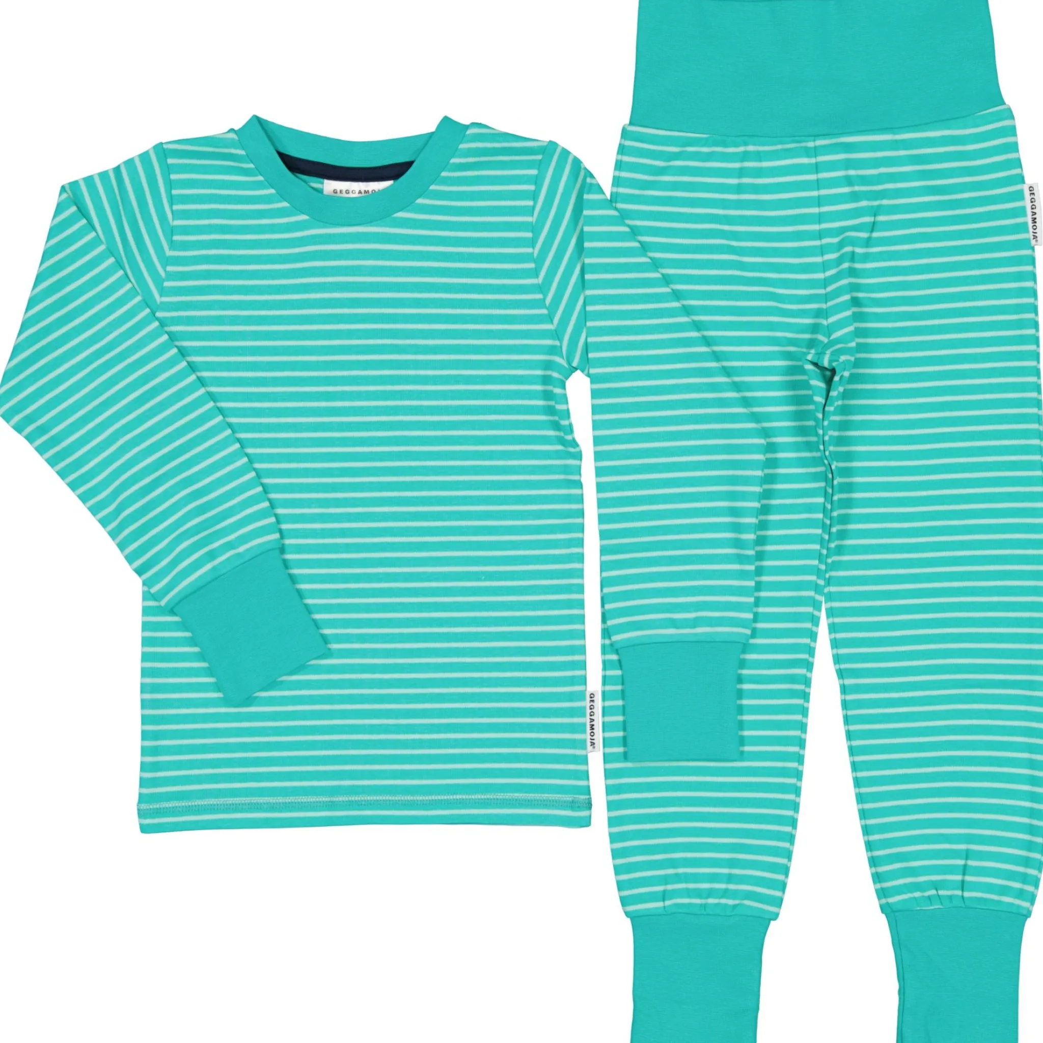 Barn Geggamoja Pyjamas Tvådelad<Pyjamas tvådelad Turkos