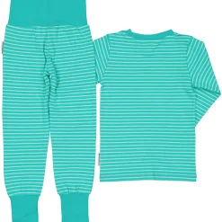 Barn Geggamoja Pyjamas Tvådelad<Pyjamas tvådelad Turkos
