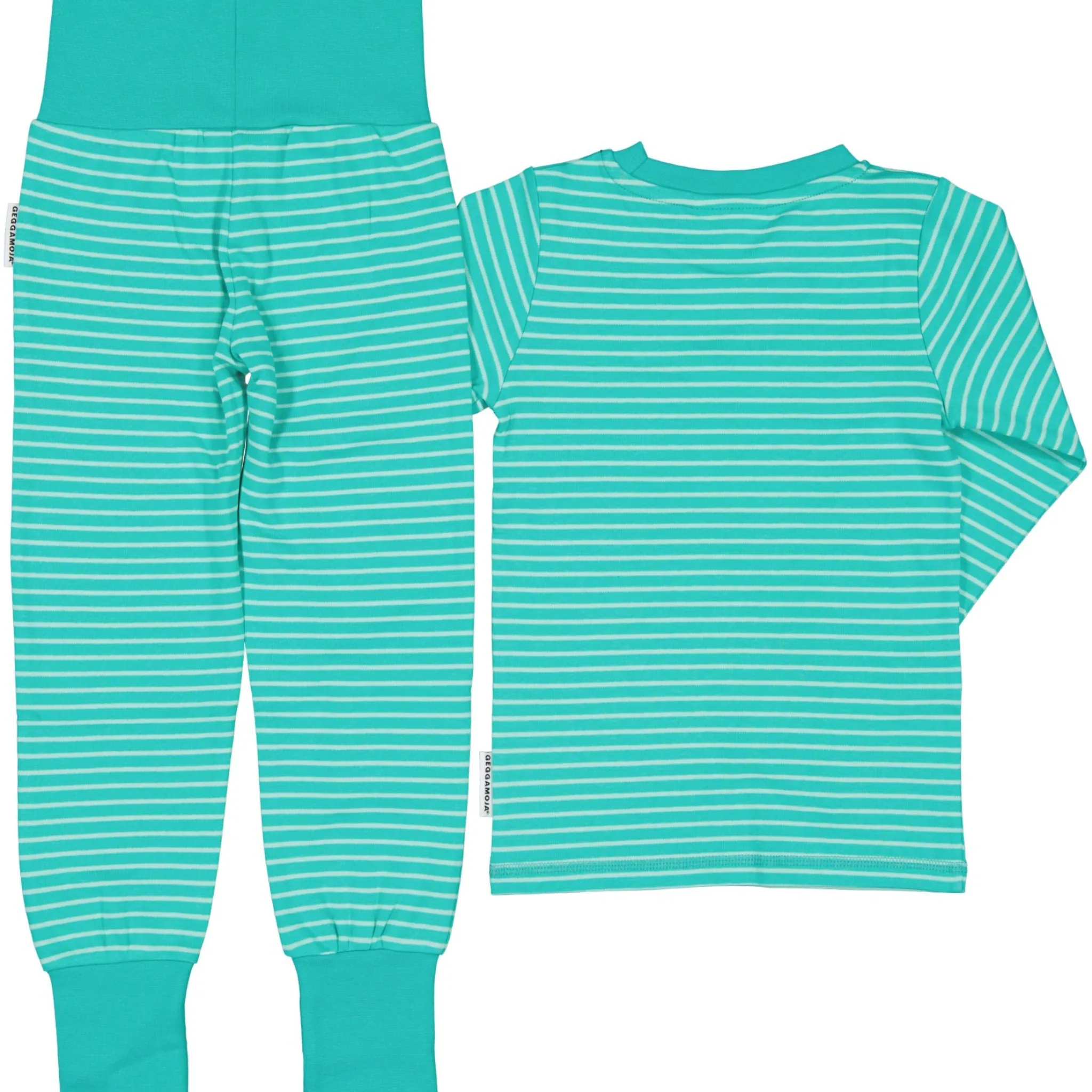 Barn Geggamoja Pyjamas Tvådelad<Pyjamas tvådelad Turkos