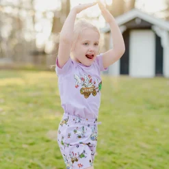 Barn Geggamoja Shorts|T-Shirts<Pyjamas-set Pettson och Findus Lila