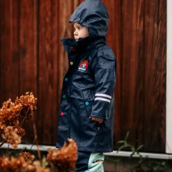 Barn Geggamoja Jackor|Skal Och Regnkläder<Regnjacka Pippi Långstrump Marinblå