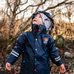 Barn Geggamoja Jackor|Skal Och Regnkläder<Regnjacka Pippi Långstrump Marinblå