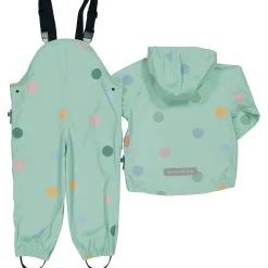 Barn Geggamoja Skal Och Regnkläder<Regnkläder Dots Mint