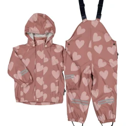 Barn Geggamoja Skal Och Regnkläder|Fleecekläder<Regnkläder Fleecefodrat Hjärtan