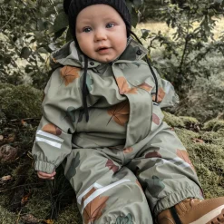 Barn Geggamoja Skal Och Regnkläder|Fleecekläder<Regnkläder Fleecefodrat Löv