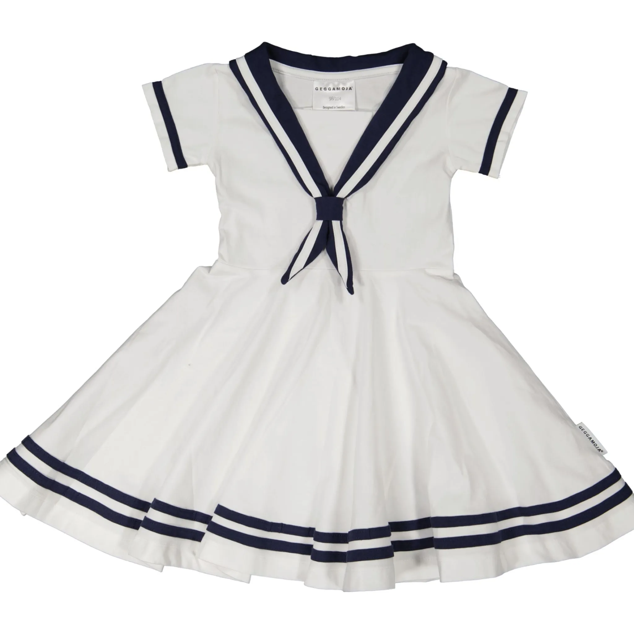 Barn Geggamoja Klänningar<Seglarklänning Vit