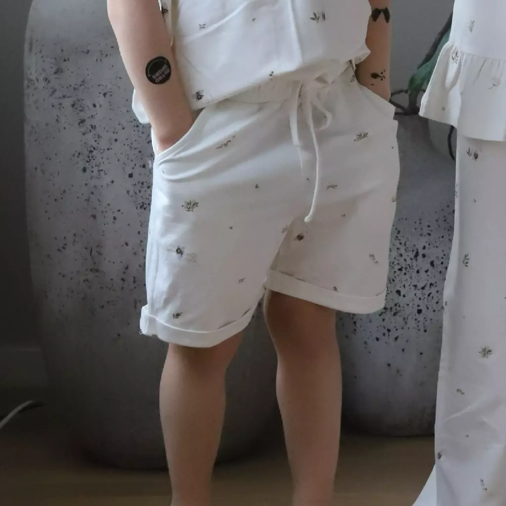 Barn Geggamoja Shorts|Bambukläder<Shorts Bambu Sweet nature Beige