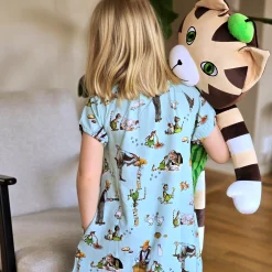 Barn Geggamoja Klänningar<Singoallaklänning Pettson och Findus Mint