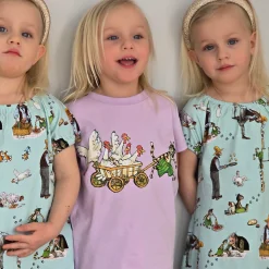 Barn Geggamoja Klänningar<Singoallaklänning Pettson och Findus Mint