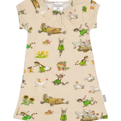 Barn Geggamoja Klänningar<Singoallaklänning Pettson och Findus Beige