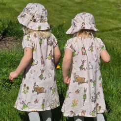 Barn Geggamoja Klänningar<Singoallaklänning Pettson och Findus Beige