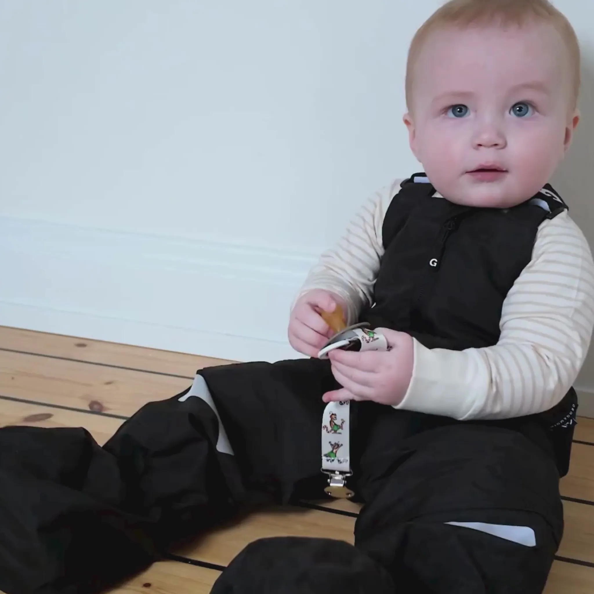 Barn Geggamoja Överdragsbyxor|Skal Och Regnkläder<Skalbyxa Baby svart