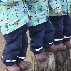 Barn Geggamoja Överdragsbyxor|Skal Och Regnkläder<Skalbyxa Marinblå