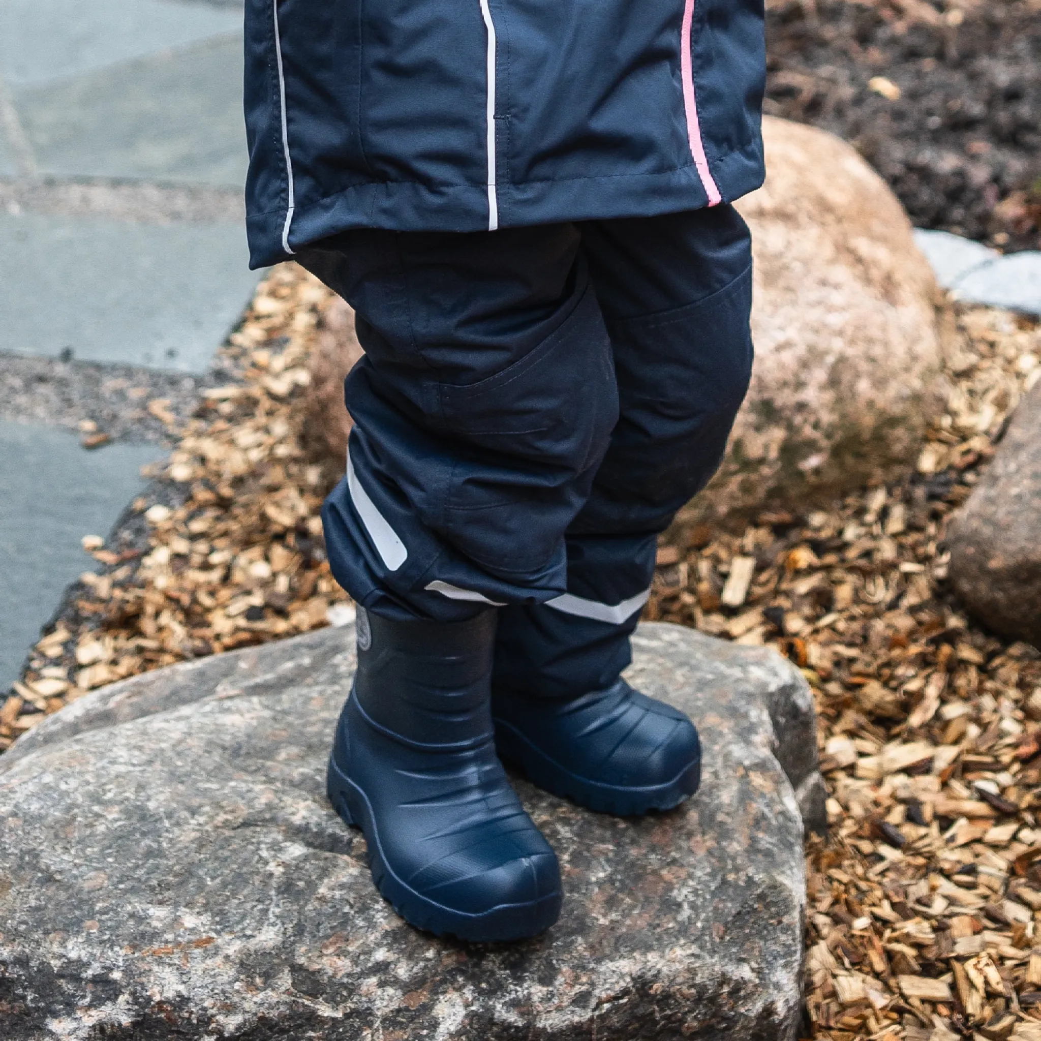 Barn Geggamoja Överdragsbyxor|Skal Och Regnkläder<Skalbyxa Marinblå