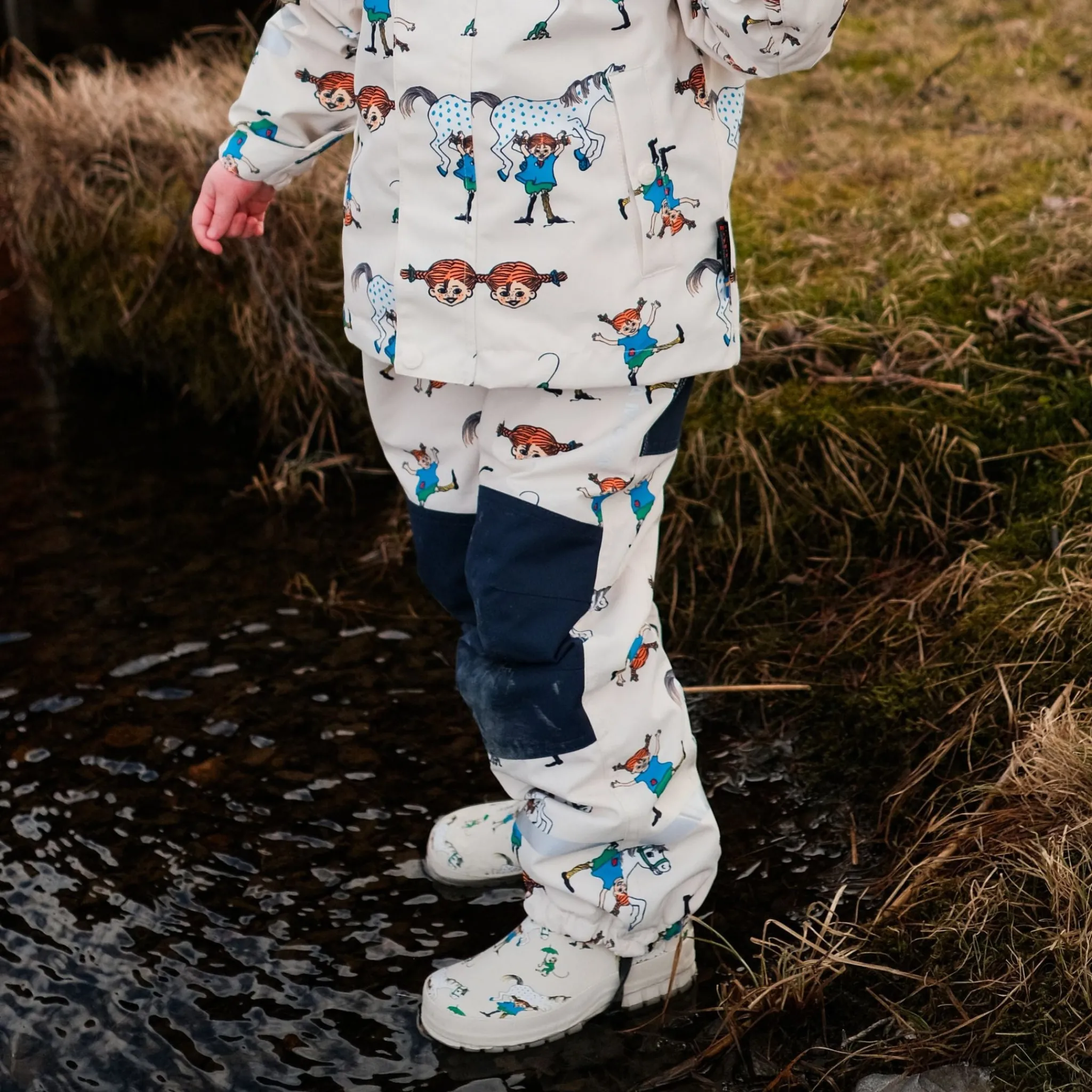 Barn Geggamoja Skal Och Regnkläder<Skalbyxa Pippi Långstump Beige