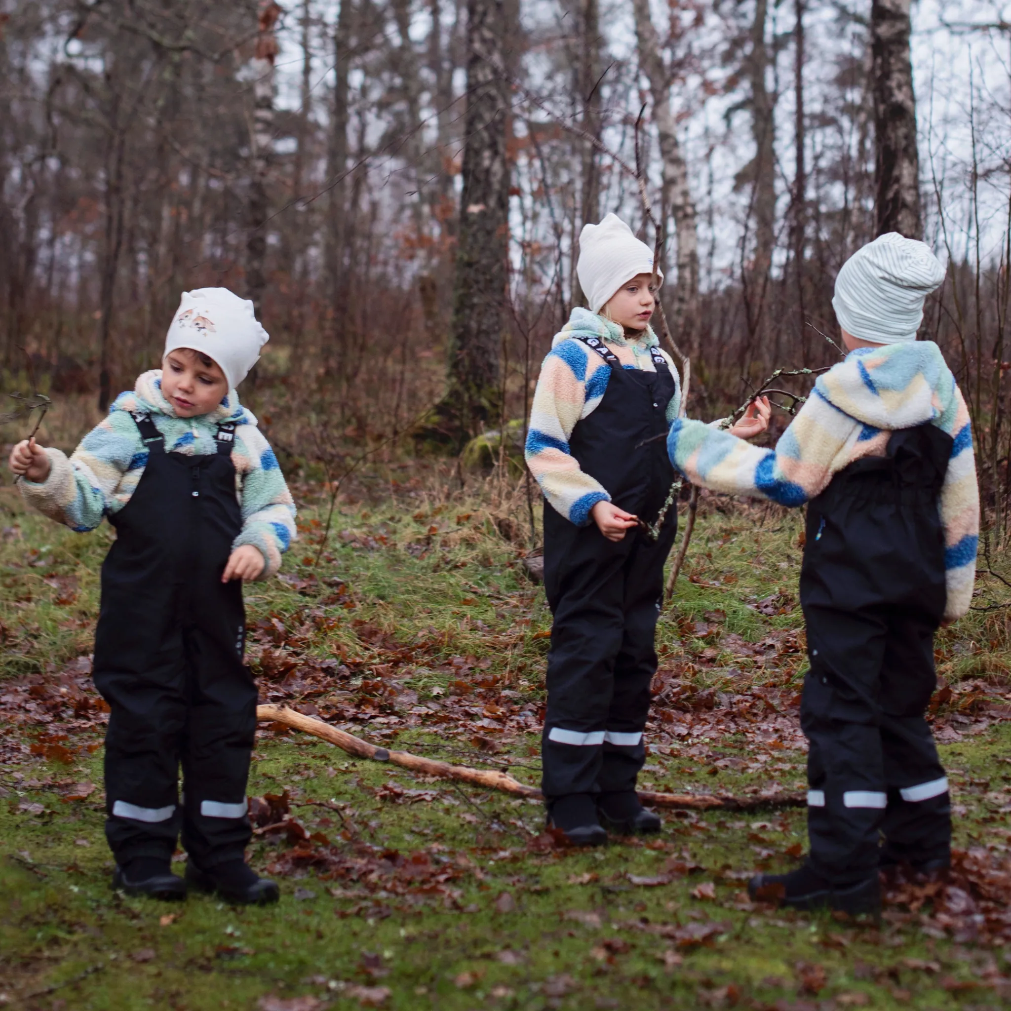 Barn Geggamoja Överdragsbyxor|Skal Och Regnkläder<Skalbyxor hög Svart