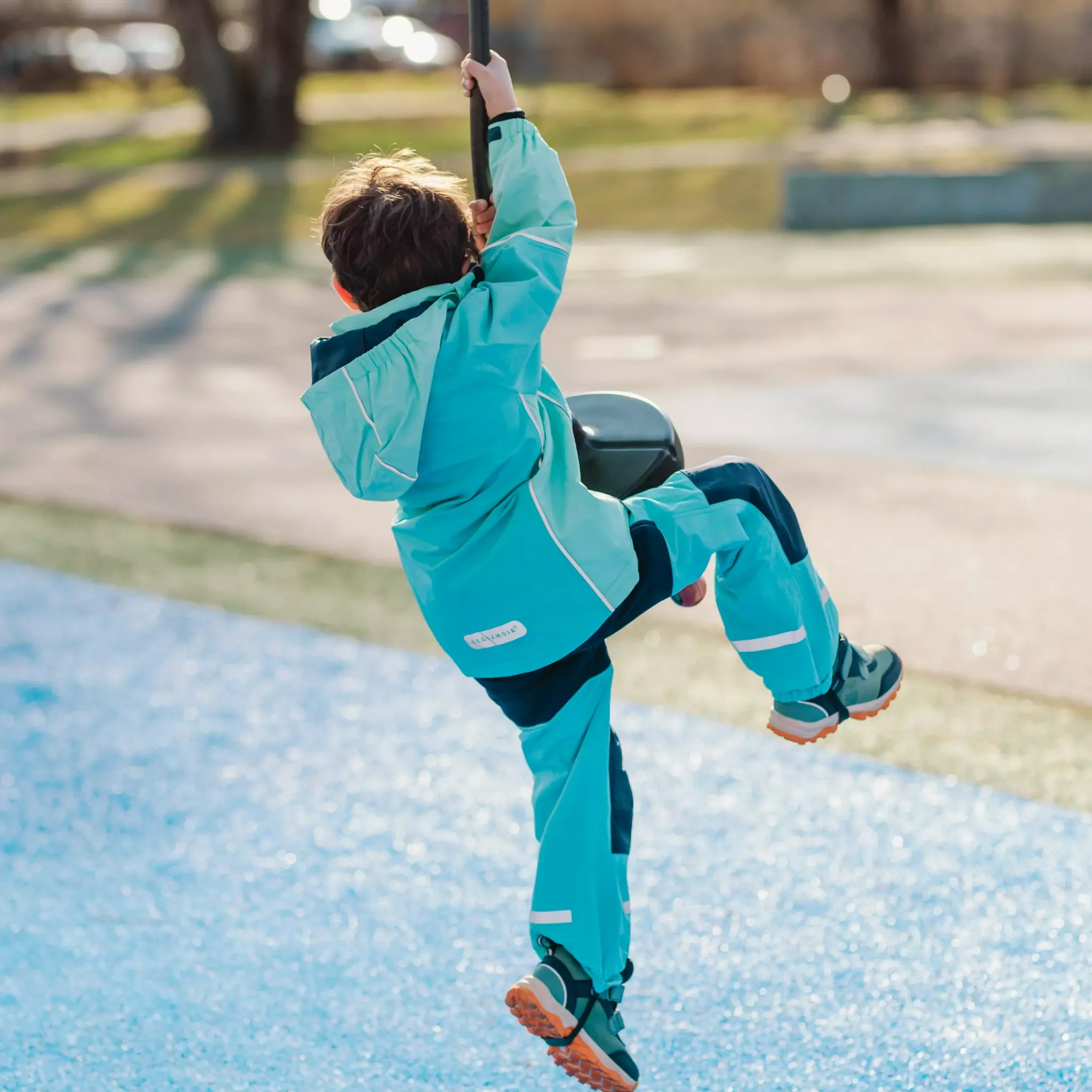 Barn Geggamoja Överdragsbyxor|Skal Och Regnkläder<Skalbyxor Mint