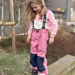 Barn Geggamoja Överdragsbyxor|Skal Och Regnkläder<Skalbyxor Rosa