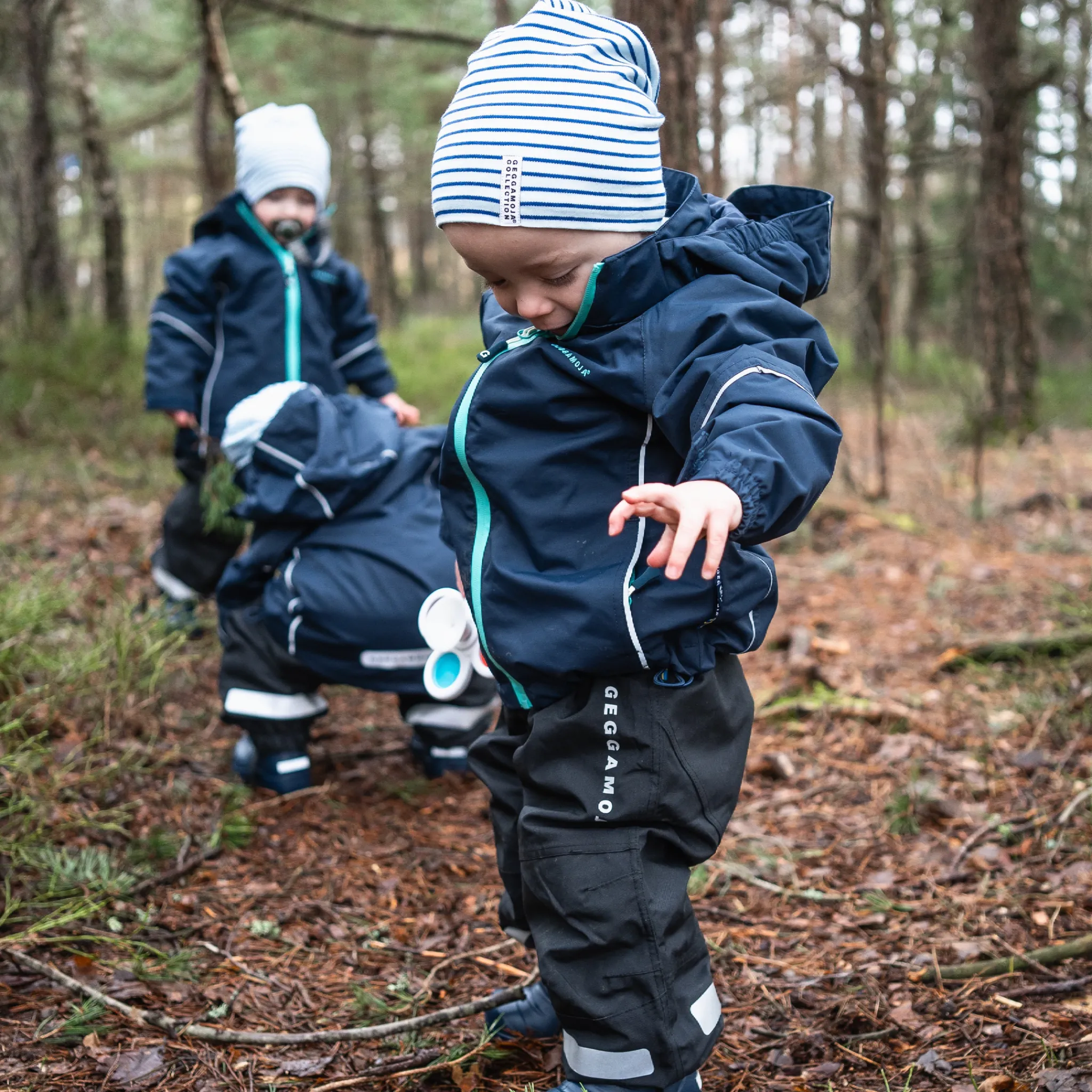Barn Geggamoja Överdragsbyxor|Skal Och Regnkläder<Skalbyxor Svart