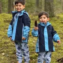 Barn Geggamoja Jackor|Skal Och Regnkläder<Skaljacka Blå