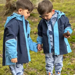 Barn Geggamoja Jackor|Skal Och Regnkläder<Skaljacka Blå