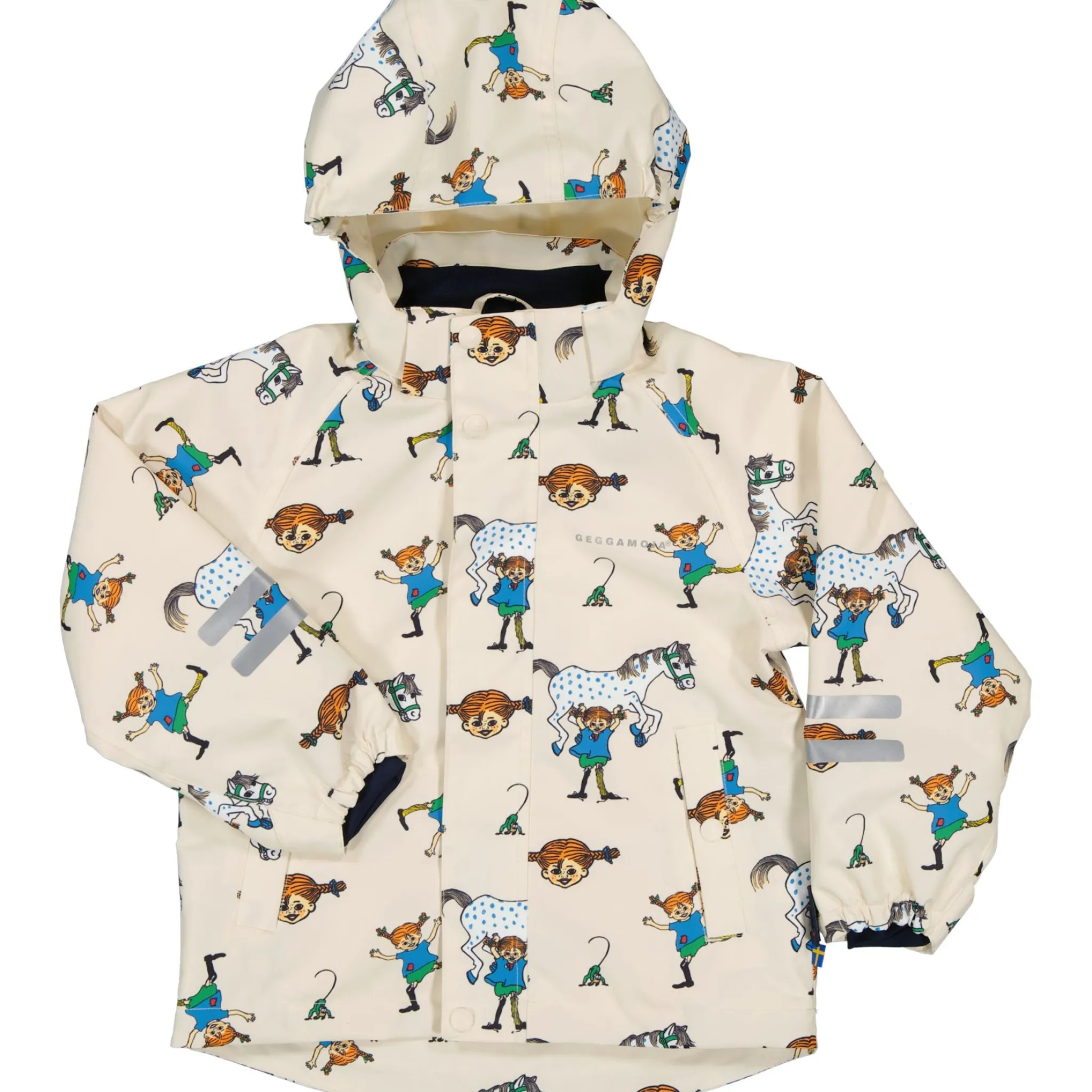 Barn Geggamoja Skal Och Regnkläder<Skaljacka Pippi Långstump Beige