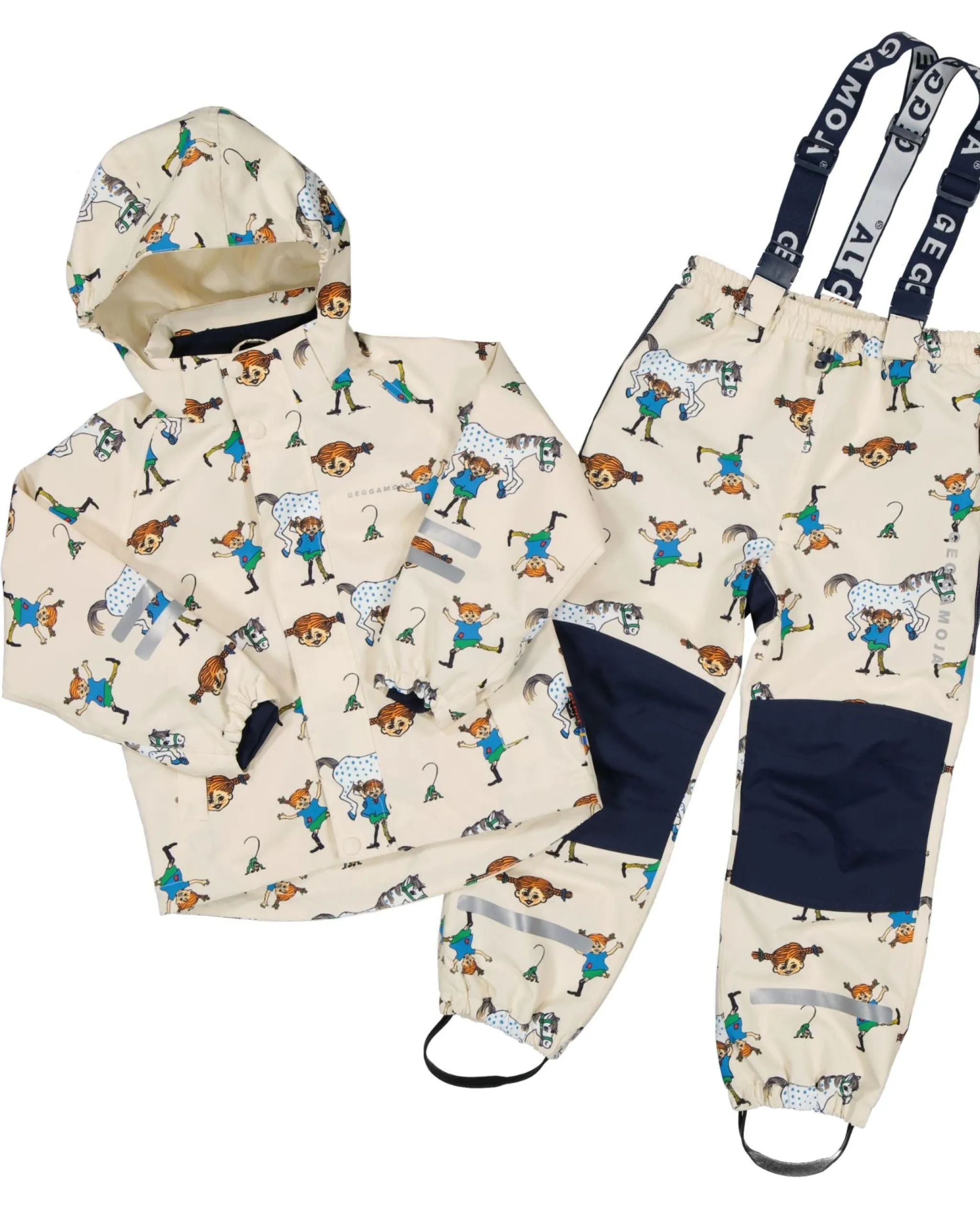 Barn Geggamoja Skal Och Regnkläder<Skaljacka Pippi Långstump Beige