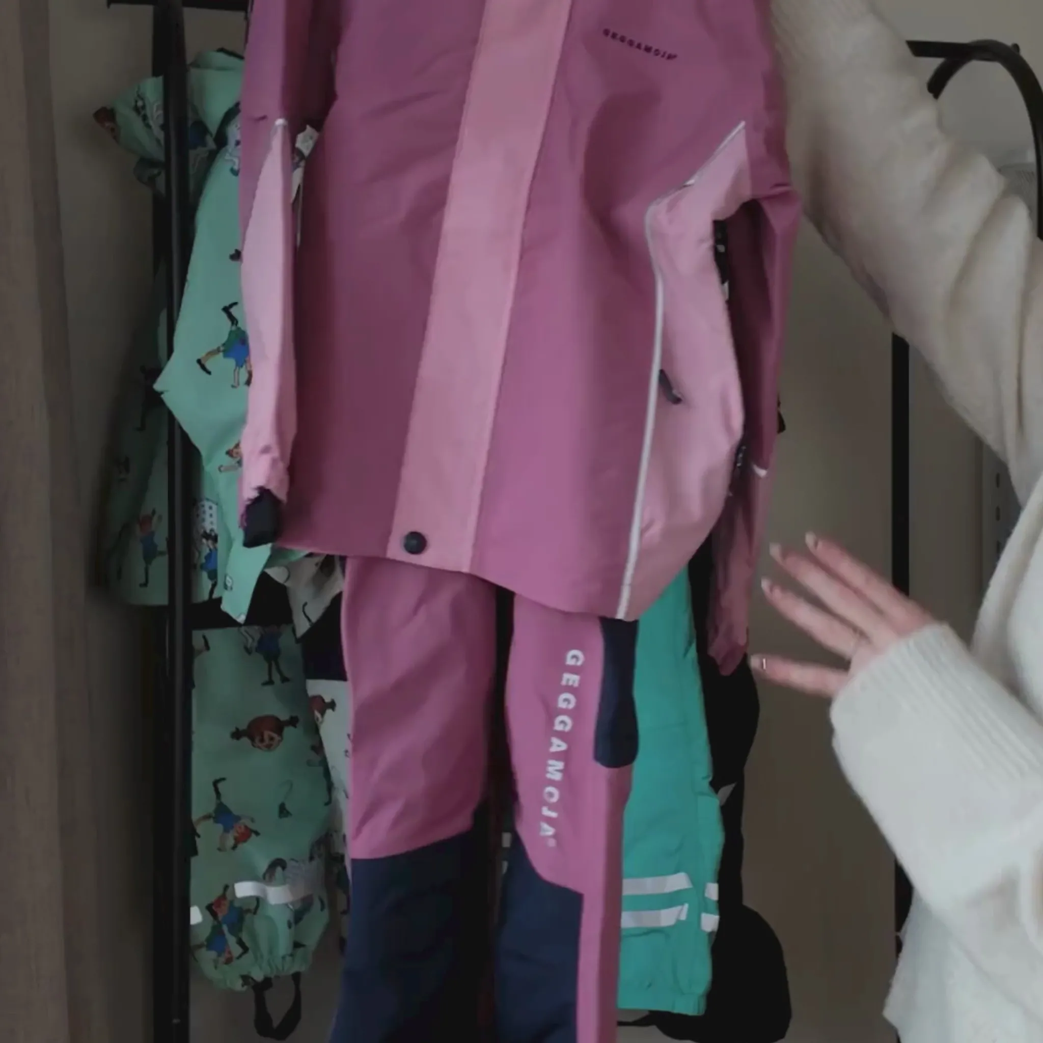 Barn Geggamoja Jackor|Skal Och Regnkläder<Skaljacka Rosa