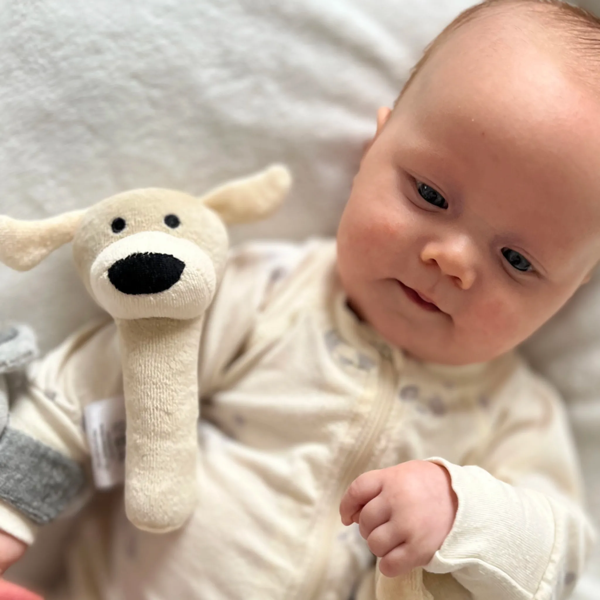 Geggamoja Mjukisdjur Och Doddi<Skallra Beige Doddi