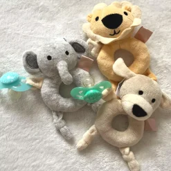 Geggamoja Mjukisdjur Och Doddi<Skallra ring gul lejon